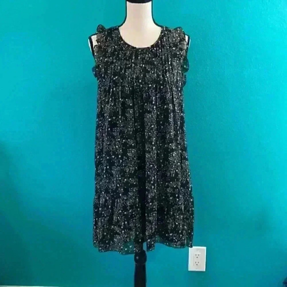 New with tags joie Tahoma silk dress in caviar - Picture 3 of 7